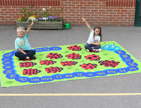 Outdoor Play™ Back to Nature™ Chloe Caterpillar Numeracy & Literacy Mat - 3m x 2m