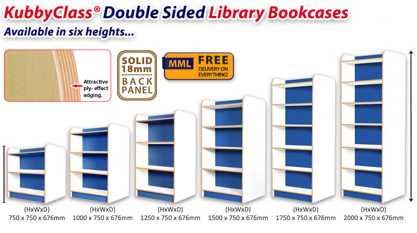 Double Sided Polar Bookcases Frag