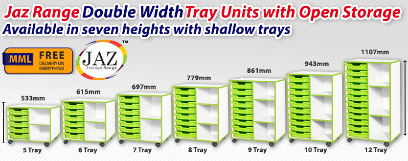 Double Width Shallow Open Storage Frag