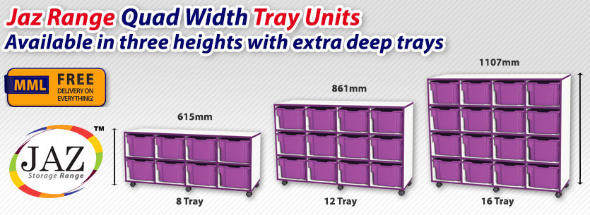 Quad Width Extra Deep Tray Frag