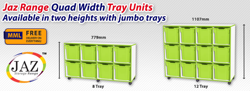 Quad Width Jumbo Tray Frag