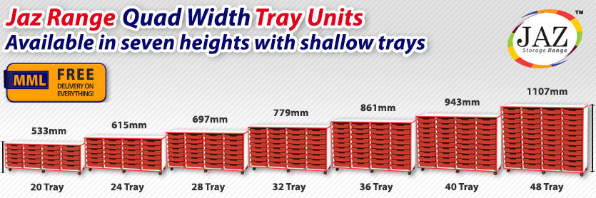 Quad Width Shallow Tray Frag