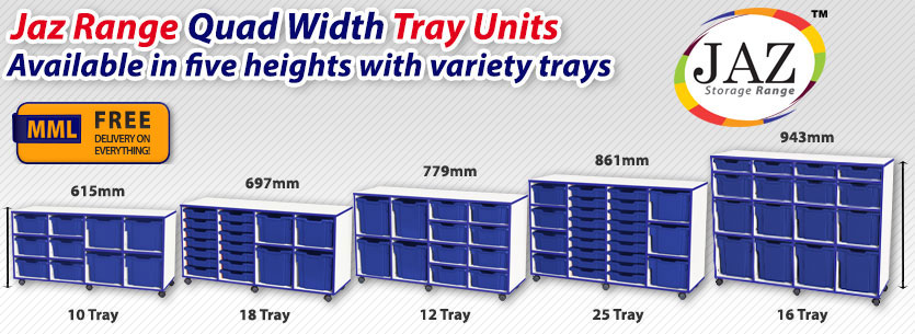 Quad Width Variety Tray Frag