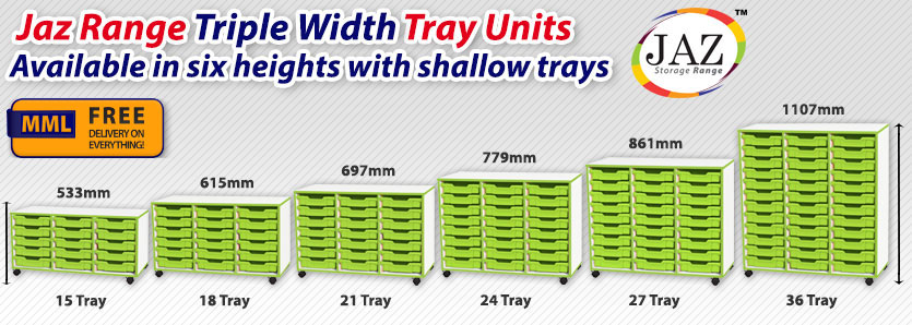 Triple Width Shallow Tray Frag