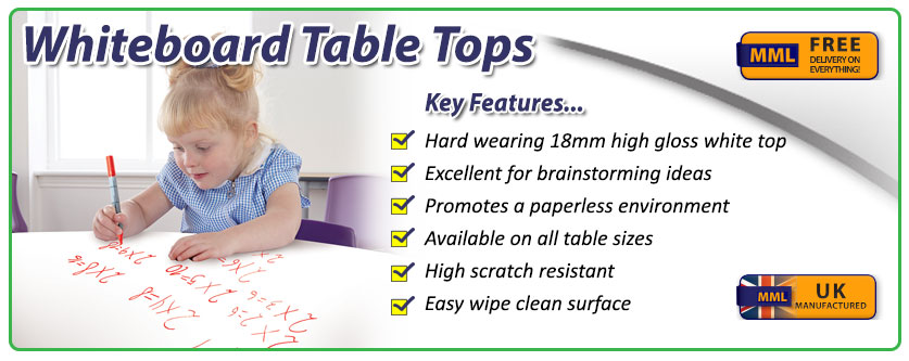 Whiteboard Table Tops