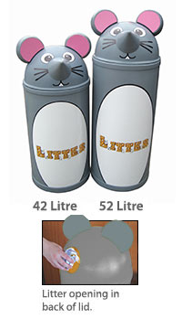 42 or 52 Litre Mouse Litter Bins 