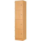 Secondary Height Four Door Locker - 1800mm - view 1