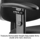Eclipse 2 Lever Task Operator Chair With Height Adjustable Arms - view 2