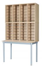 48 Space Pigeonhole Unit with Table - view 1