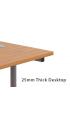 Cantilever Teachers Radial Desk with Pedestal (Bundle) - view 2