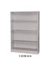 Sturdy Storage - Grey 1000mm Wide Bookcase - view 3