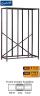 Gratnells Mid Height Empty Treble Column Frame - 1500mm (holds 39 shallow trays or equivalent) - view 1