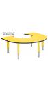 Height Adjustable Heavy Duty - Rainbow Shape Table - view 4