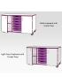 Jaz Storage Range - Triple Width Cupboard With Trays - view 5