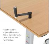 HA200 Height Adjustable Table - MDF Top with MDF Bullnose Edge - view 2
