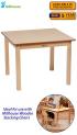 Square Melamine Top Wooden Table - 695 x 695mm - view 1