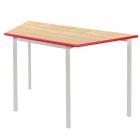 Cast Pu Edged Trapezoidal Classroom Table with Melamine Top - view 1