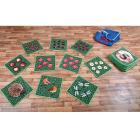 Woodland Set Of 35 Counting Mini Placement Carpets With Holdall - view 3
