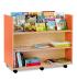 Bubblegum Library Unit With 3 Straight Shelves On Both Sides - view 4