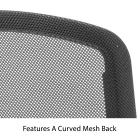 ISO Black Frame Chair With Mesh Back And Black Fabric Seating - view 3