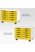 Jaz Storage Range - Double Width Shallow Tray Units - view 2