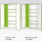 Jaz Storage Range - Triple Width Tall Cupboard With Trays - view 3