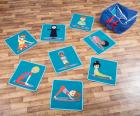 Yoga Position Indoor/Outdoor Mini Placement Mats (with Free Holdall) - view 1