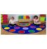 Rainbow 14 Spot Semi-Circle Carpet - 1.5m x 3m - view 2