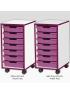 Jaz Storage Range - Single Width Shallow Tray Units - view 5