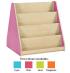 Bubblegum Double Sided Library Unit with 3 Tiered Fixed Shelves On Both Sides - view 1