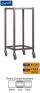 Gratnells Low Height Empty Single Column Trolley - 860mm (holds 6 shallow trays or equivalent) - view 1