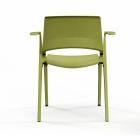 Myke Stacking Chair with Armrests - view 2