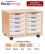 Sturdy Storage Double Column Unit - 10 Shallow Trays - view 1