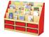 Milan Tiered Bookcases - 6 Small Tray Unit - view 1