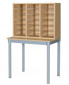 18 Space Pigeonhole Unit with Table - view 1