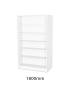 Sturdy Storage - White 1000mm Wide Double Sided Bookcase - view 4