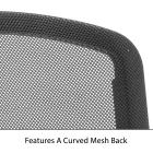 ISO Chrome Frame Chair With Mesh Back And Black Fabric Seating - view 3