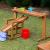 Outdoor Rack For Funnels and Slide - Includes 3 Buckets and Funnels - view 1