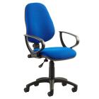Eclipse 1 Lever Task Operator Chair With Loop Arms - view 1