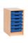 Sturdy Storage Single Column Unit - 6 Shallow Trays - view 2