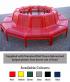 Circular Perforated Metal Seats - view 1