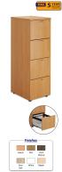 4 Drawer Wooden Filing Cabinet - view 1