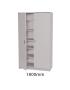 Sturdy Storage - Grey 1000mm Wide Premium Cupboard - view 4