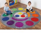 Decorative Colour Wheel Carpet - view 1