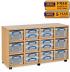 24 x 4L / 12 x 9L Combination Really Useful Box Storage Unit - view 1