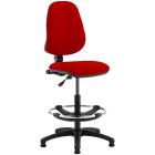 Eclipse 1 Lever Task Operator Chair - Bespoke Colour Chair With Hi-Rise Draughtsman Kit - view 1