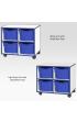 Jaz Storage Range - Double Width Extra Deep Tray Units - view 3