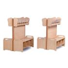 4x Freestanding Cubby Units Set - view 4