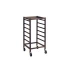 Gratnells Low Height Empty Single Column Trolley - 860mm (holds 6 shallow trays or equivalent) - view 1