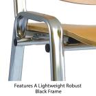 ISO Chrome Frame Chair With Beech Seating - view 2